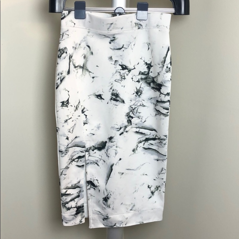 Marble pencil skirt by KIIND OF